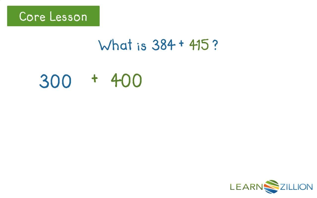 Adding Three-Digit Numbers Using Expanded Form